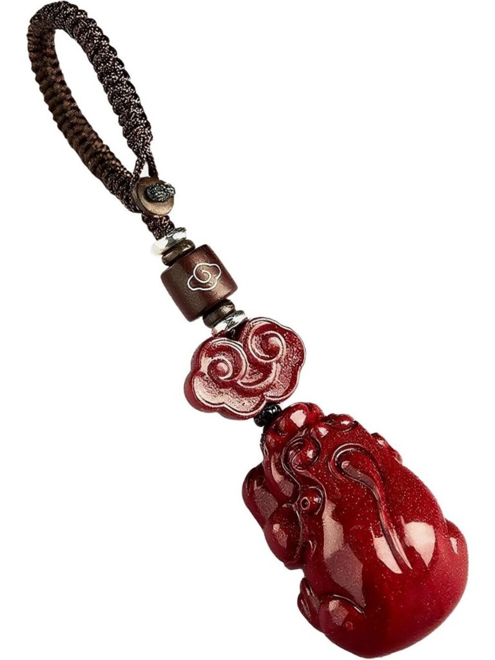 Feng Shui Keychain Amulet for Wealth, Protection & Good Luck Charm for Bag/Car